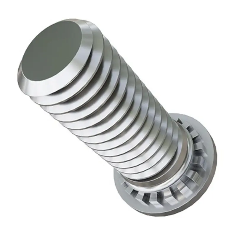 TR Fastenings M8 Clinch Stud 30mm A2 Stainless Steel Self Finish - Pack of 100