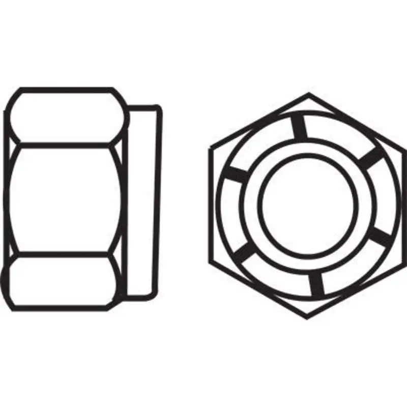 Select M5 X.8 Zinc Pl Metric All Metal Locknut