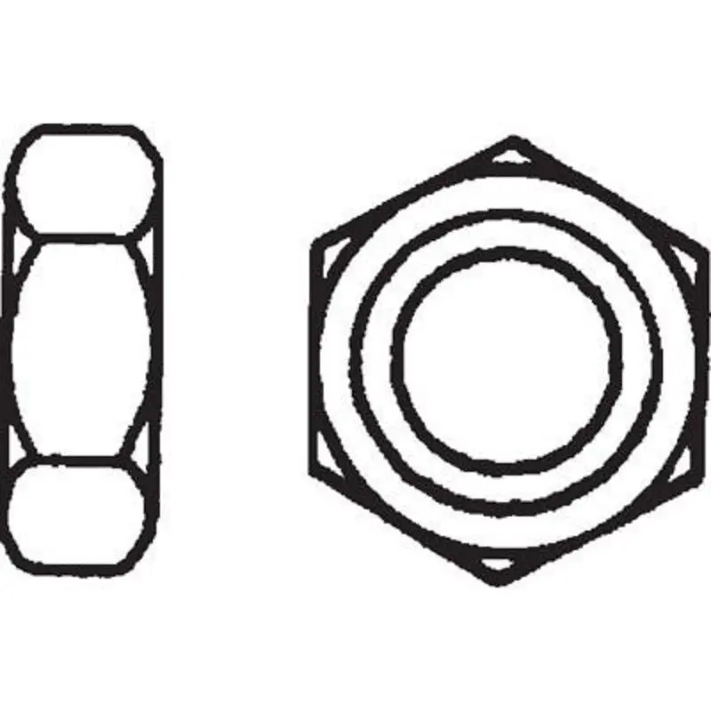Select M16 Metric Grade 2H Steel Hex Nut Uncoated 24MM Across Flats
