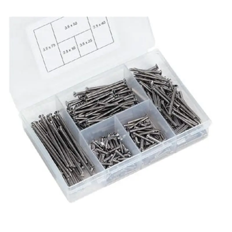 Select Brass Electrical Screw Set M3.5 Nickel 250 Pieces