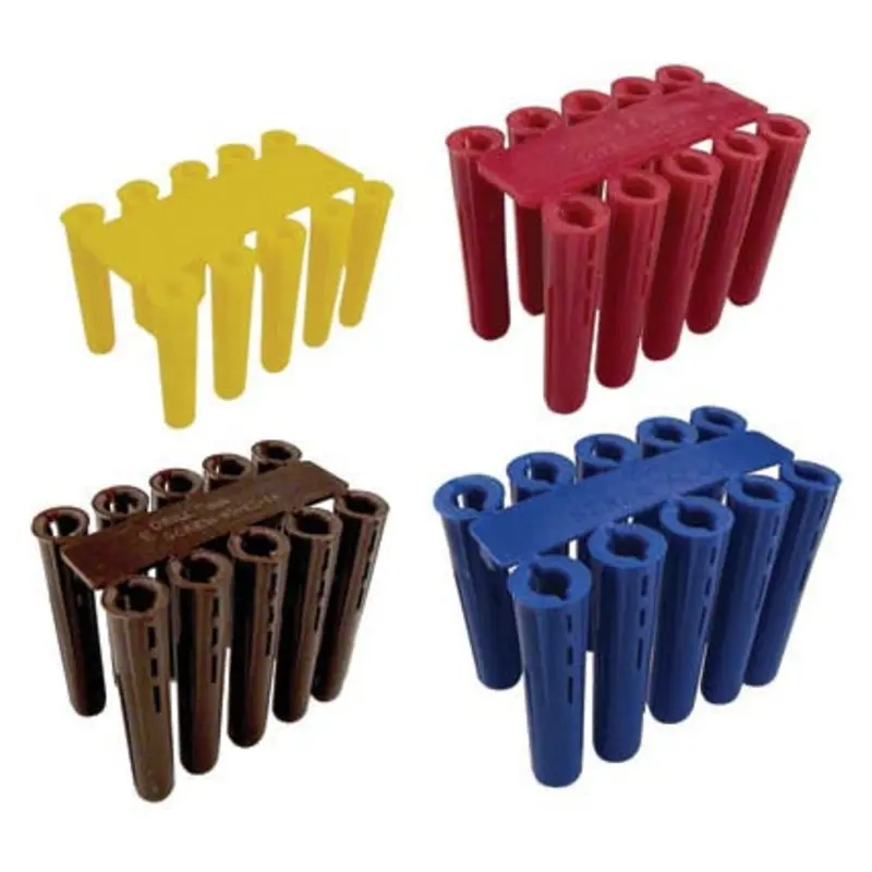 Select Brown 10-14 Plastic Wall Plugs - Pack of 100