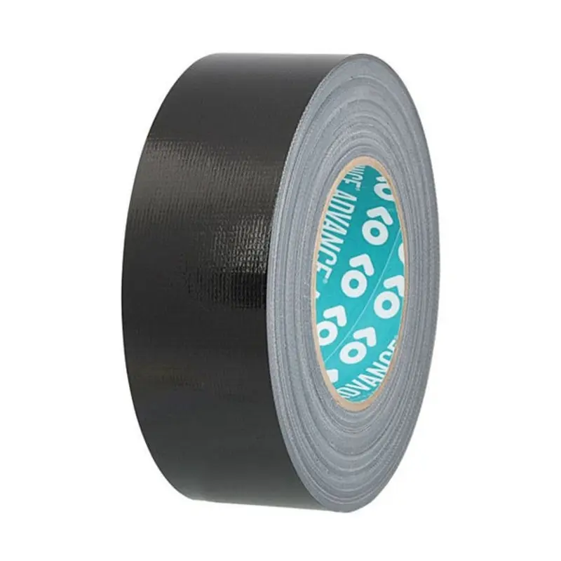 Advance Tapes 50mm x 50m Black Polycoated Cloth Tape AT175