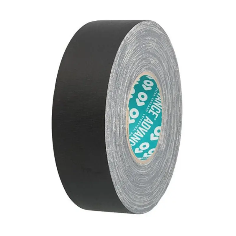 Advance Tapes 25mm x 50m Black High Spec Polycoated Waterproof Cloth Tape AT160