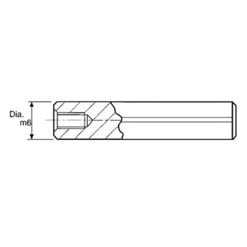 Boneham 10 x 30mm Extractable Dowel Pins Din 7979D - Pack of 100