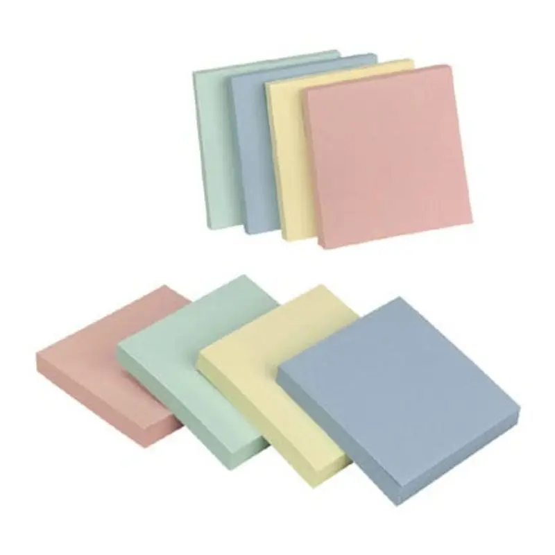 Q-Connect 75 x 75mm Pastel Quick Note Repositionable Pad - Pack of 12