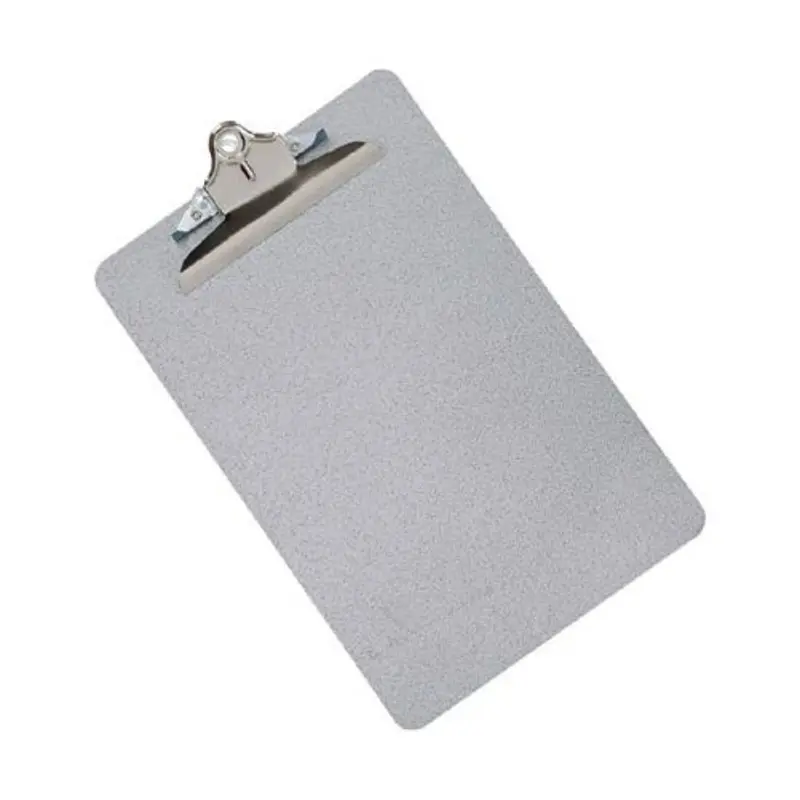 Q-Connect A4 Steel Grey Clipboard Foolscap