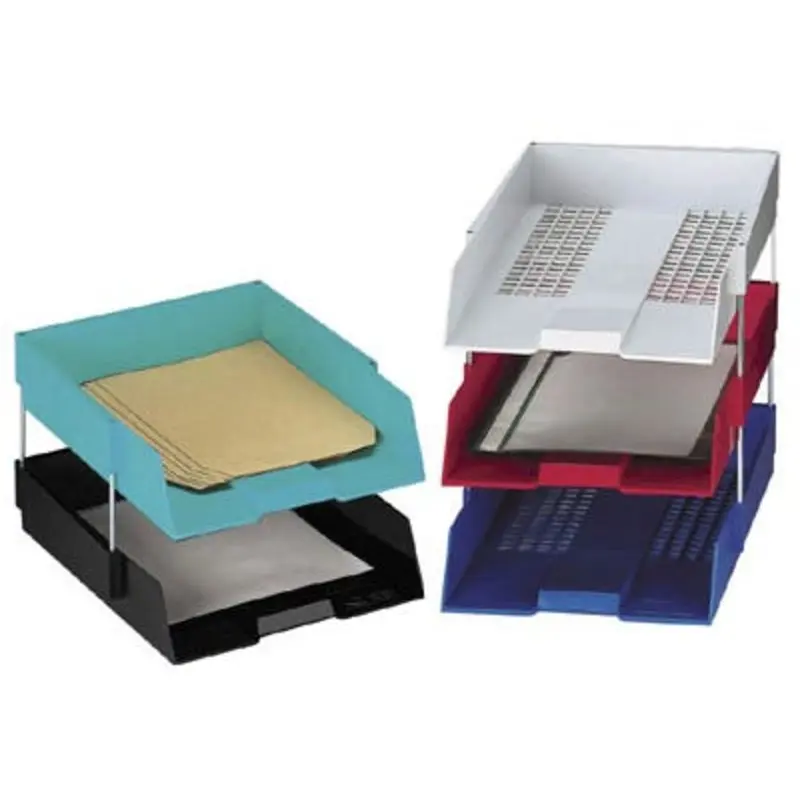 Q-Connect Black Plastic Letter Tray