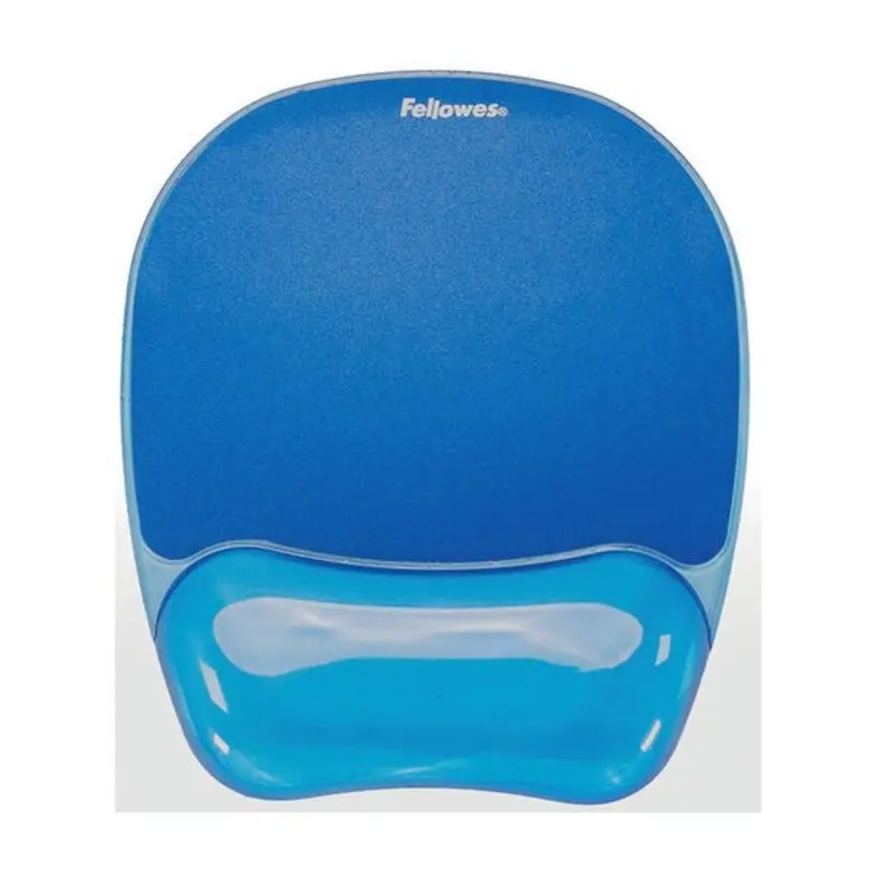 Fellowes Crystal Gel Mouse Mat With Wrist Rest