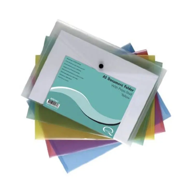 Q-Connect A4 Clear Polypropelene Document Folder - Pack of 5