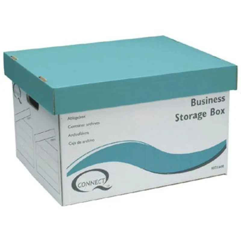 Q-Connect 383 x 430 x 295mm Business Storage Box - Pack of 10