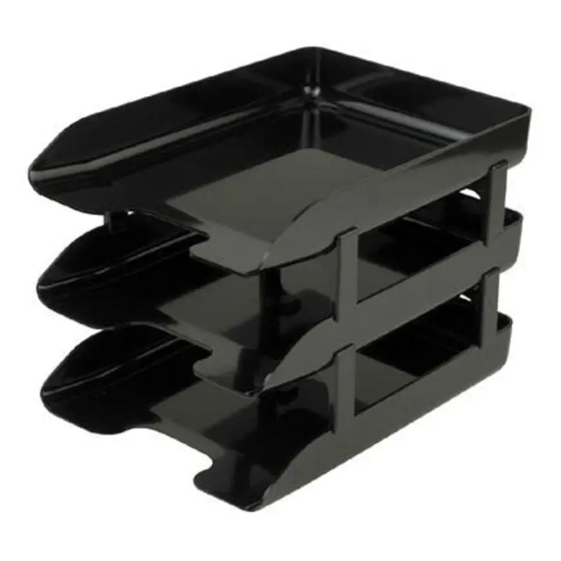 Q-Connect Black Executive Lettertray
