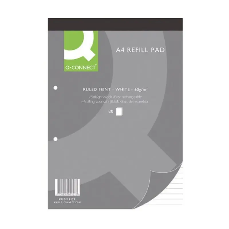 Q-Connect A4 200 Leaf Refill Pad - Pack of 5