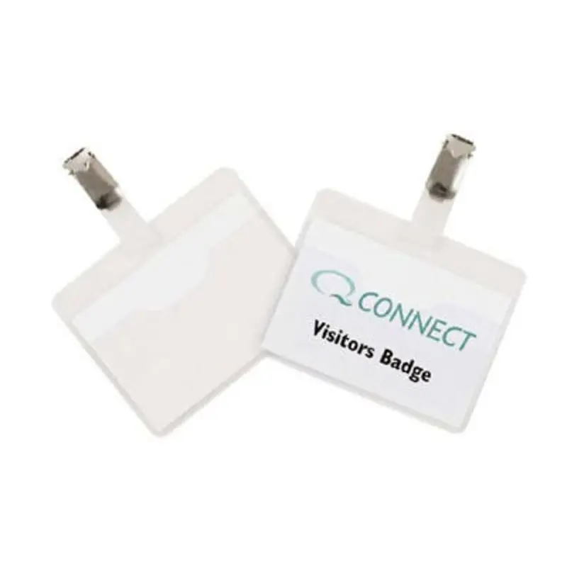 Q-Connect 60 x 90mm Visitor Badge - Pack of 25