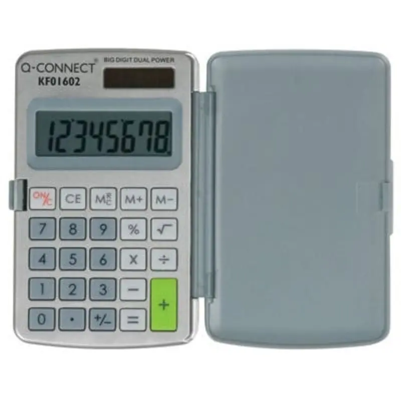 Q-Connect 8 Digit Display Pocket Calculator