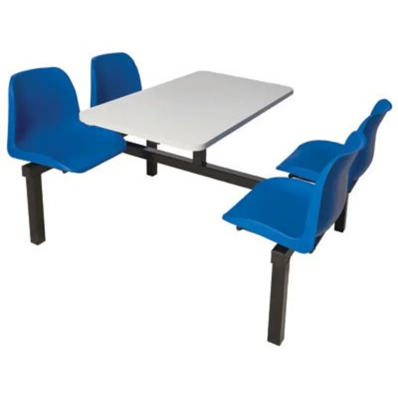 QMP 725 x 1690 x 1070 4 Seat Double Entry Canteen Furniture