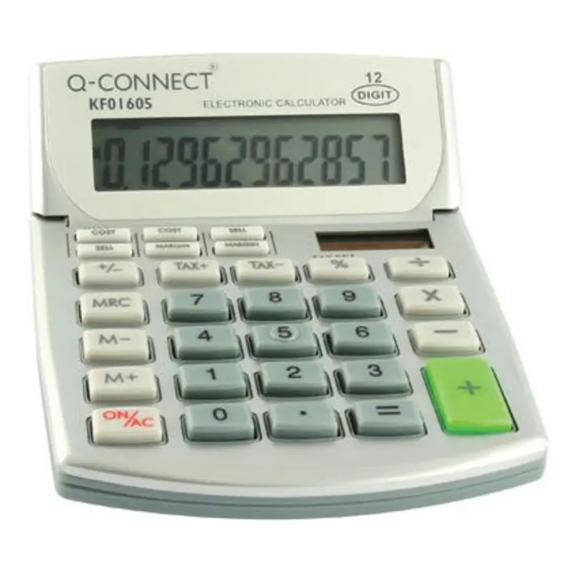 Q-Connect 12 Digit Display Semi-Desktop Calculator