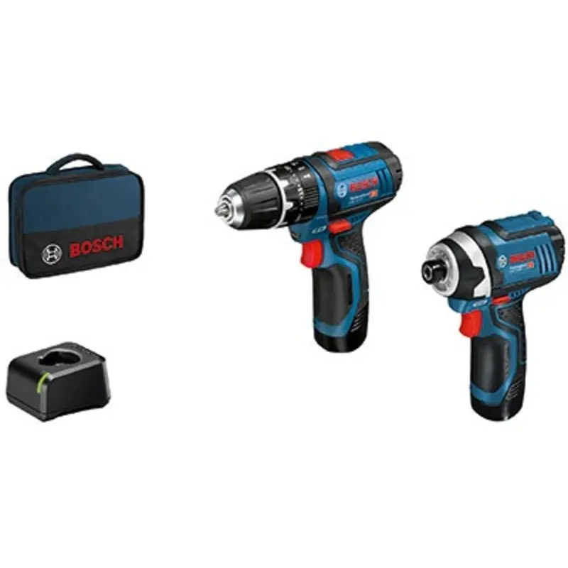 Bosch 12V Combi + Impact Driver Twin Pack In Toolbag