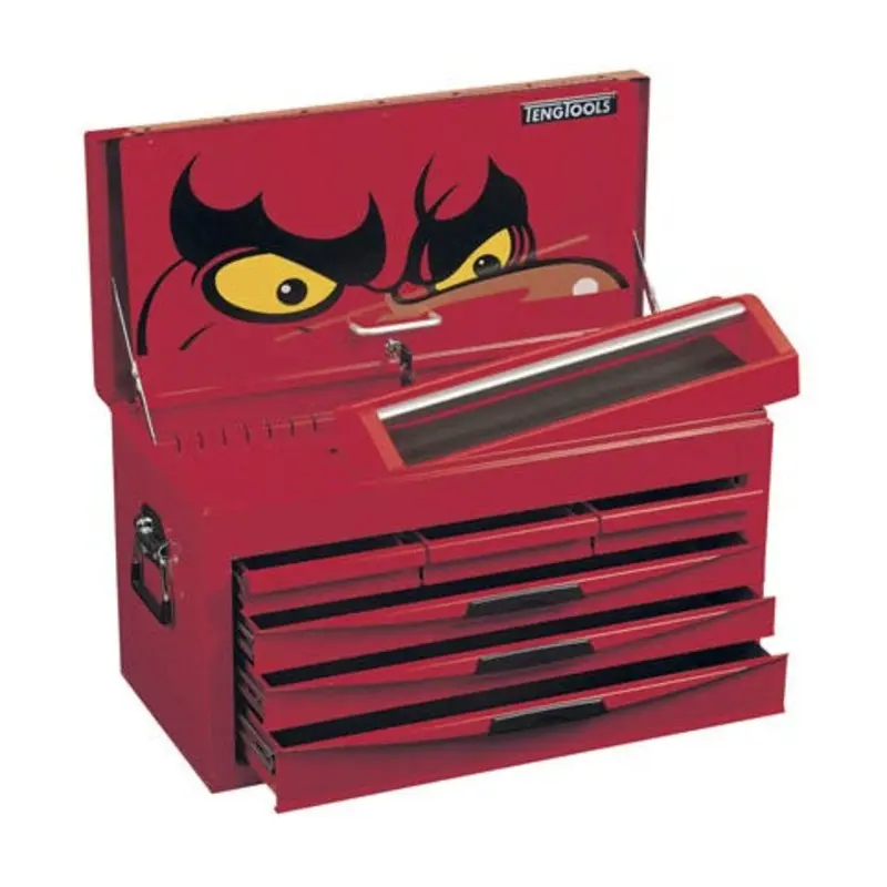 Teng Tools 6 Drawer 8 Series Top Box With Ball Bearing Slides