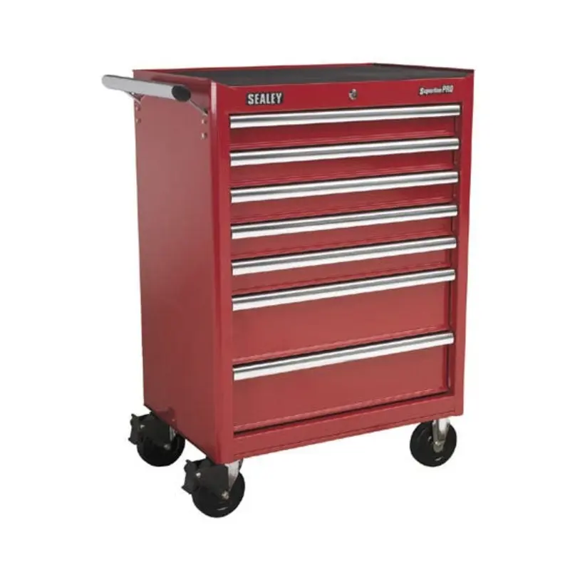Sealey Rollcab 7 Drawer With Ball Bearing Slides - Red