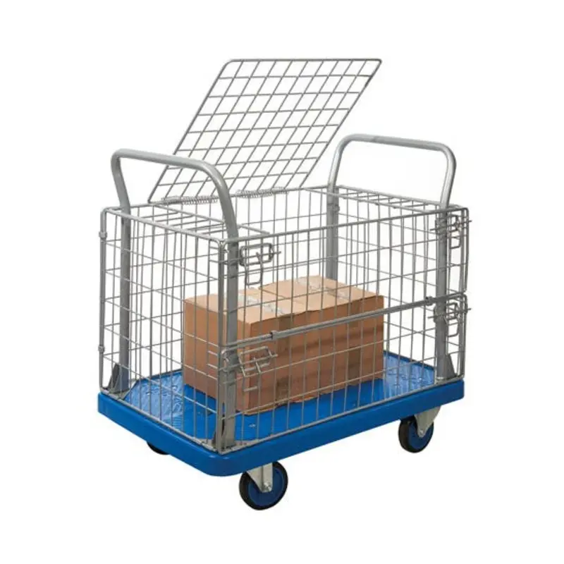Pro-Source 900 x 600 x 210mm Mesh Truck With Hinged Lid