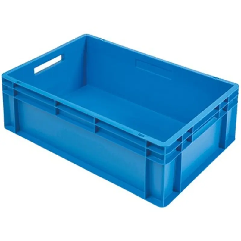 Barton Storage 600 x 400 x 220mm 42 Ltr Euro Container Blue - Pack of 2