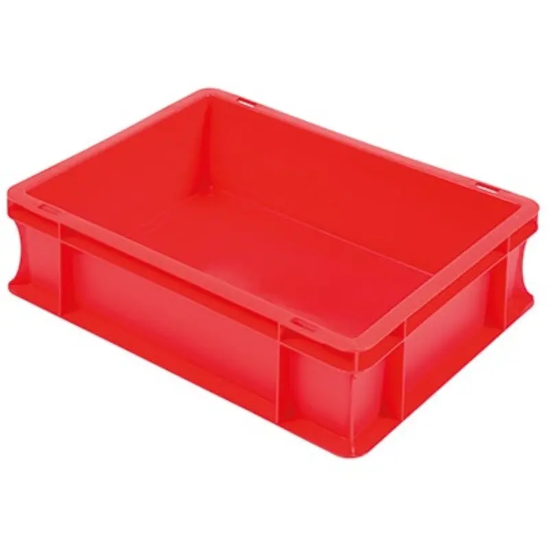 Barton Storage 400 x 300 x 120mm Red 10 Ltr Euro Container - Pack of 5