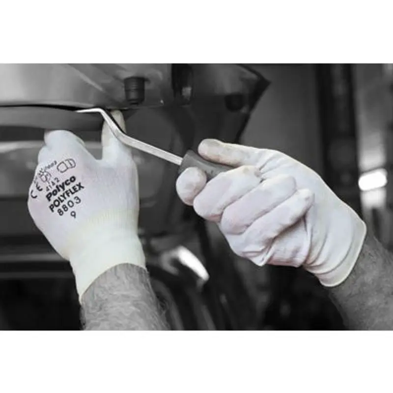 Polyco Poly-Flex Nylon Safety Gloves - White  | MSC Industrial Supply Co.