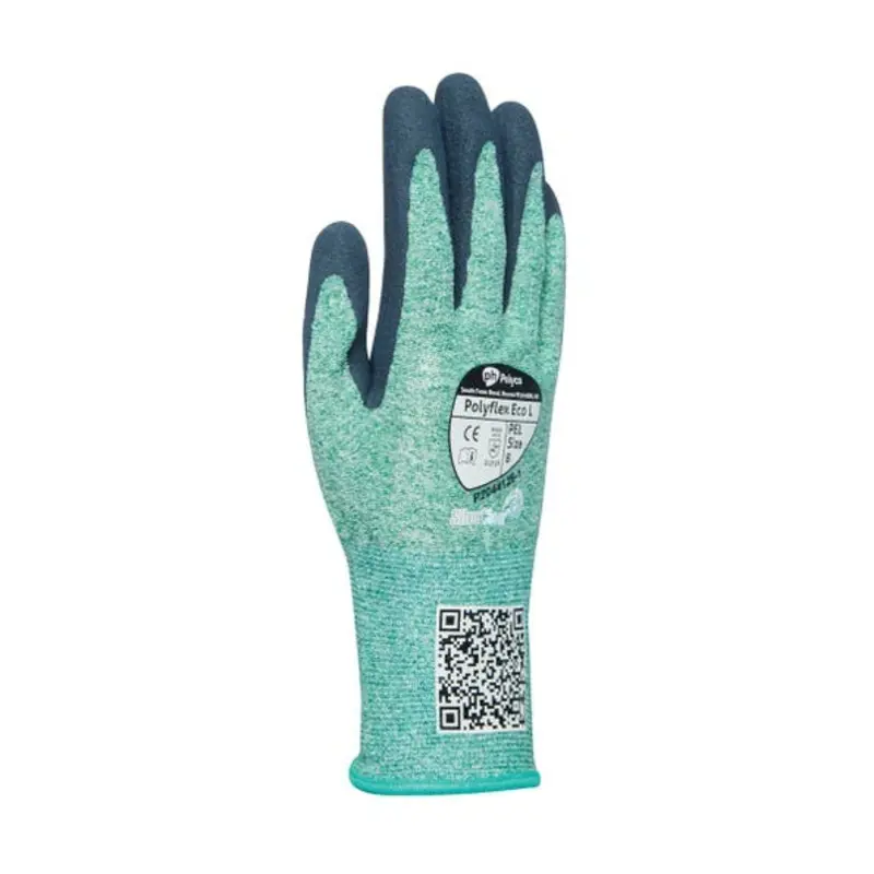 Polyco Polyflex Eco L Gloves - Green/Blue  | MSC Industrial Supply Co.