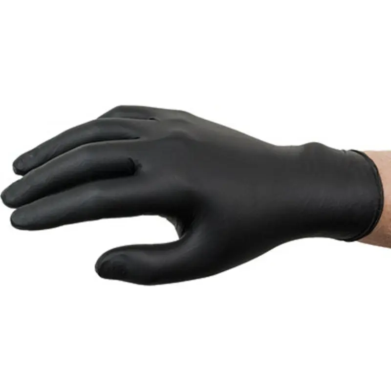 Ansell Microflex 93-852 Nitrile Disposable Gloves - Black  | MSC Industrial Supply Co.