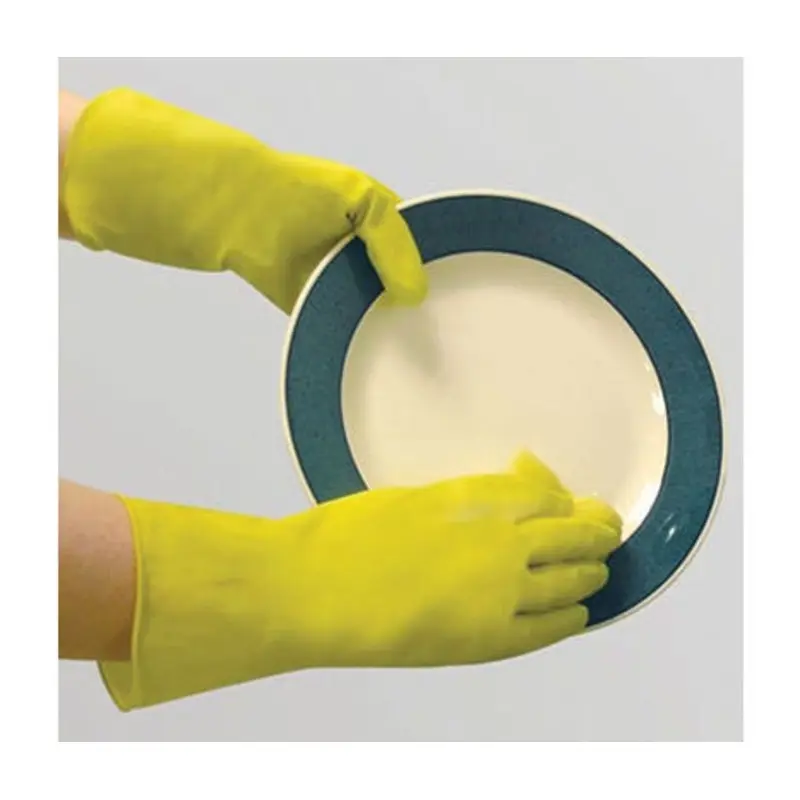 Polyco Matrix Household Latex Gloves - Yellow  | MSC Industrial Supply Co.