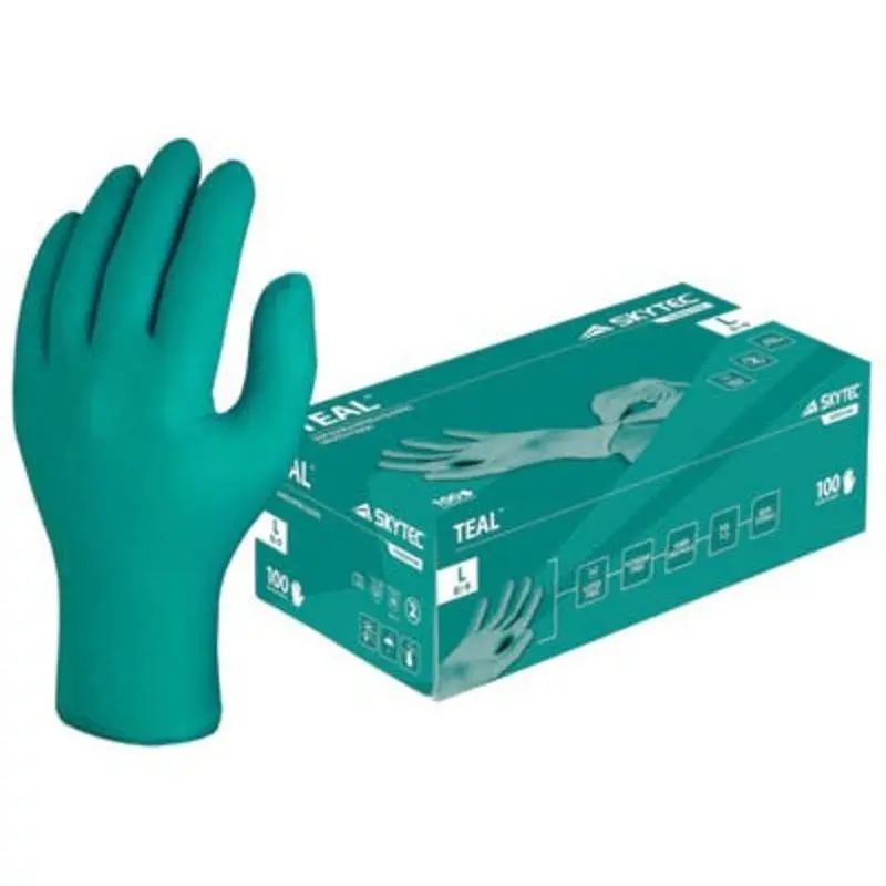 Skytec Teal Disposable Gloves  | MSC Industrial Supply Co.