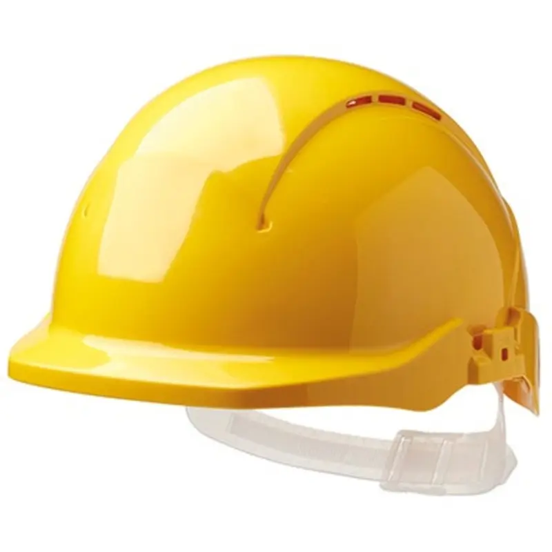 Centurion Yellow ABS Reduced Peak Slip Ratchet Vented Safety Helmet