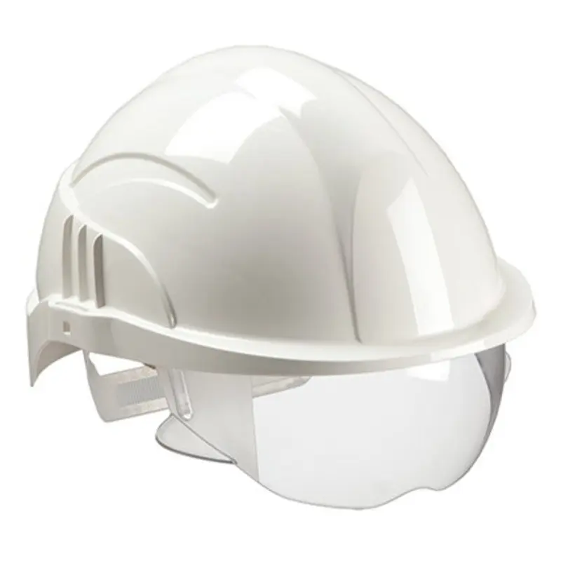 Centurion Vision Plus White ABS Reduced Peak Slip Ratchet Non-Vented Safety Helmet