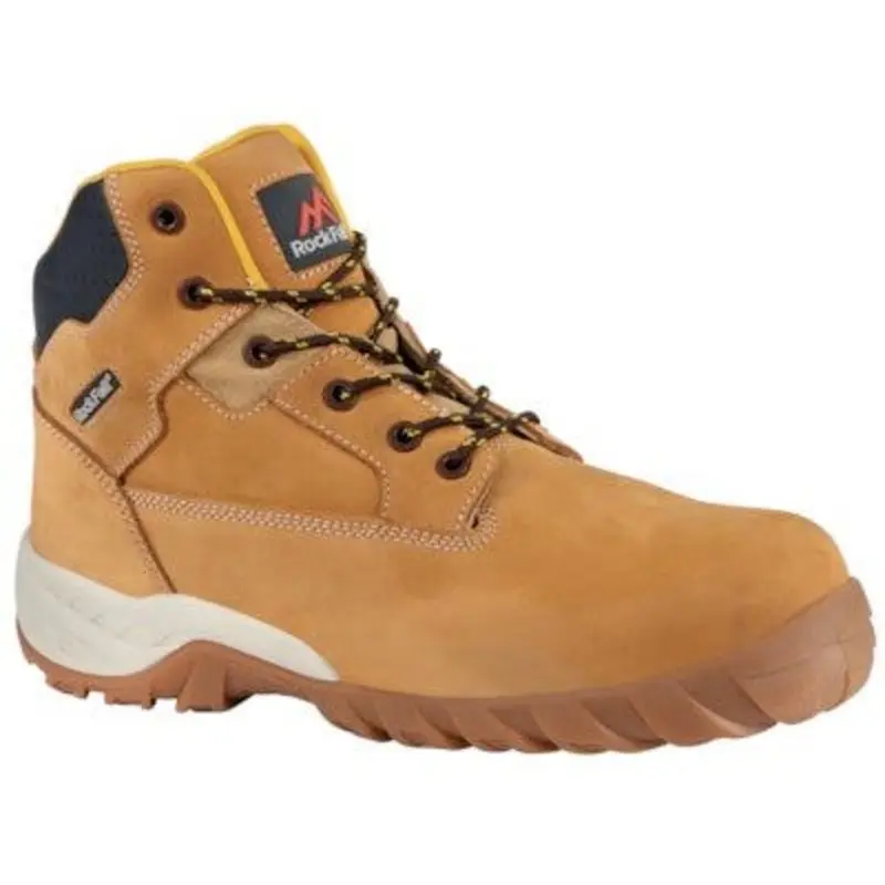 Rock Fall Size 9 Flint Lightweight S3 SRC Safety Boot - Honey