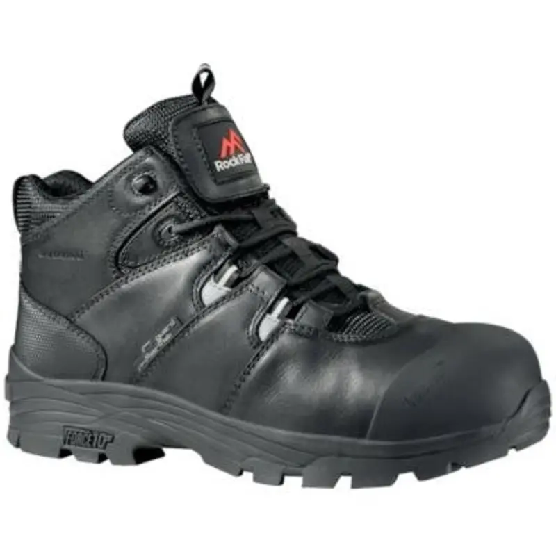 Rock Fall Size 9 Rhyolite Metatarsal Protection Safety Boots - Black