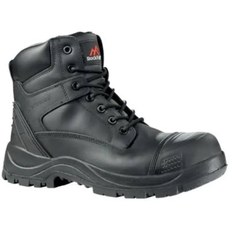 Rock Fall Size 9 Slate Waterproof Safety S3 SRC Boot - Black