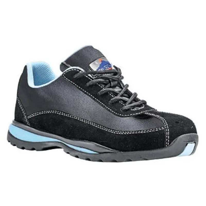 Portwest Size 8 - Steelite Women's Safety Trainers S1P HRO - Black/Blue