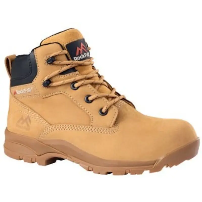 Rock Fall Size 8 Onyx Womens Safety S3 SRC Boot - Honey
