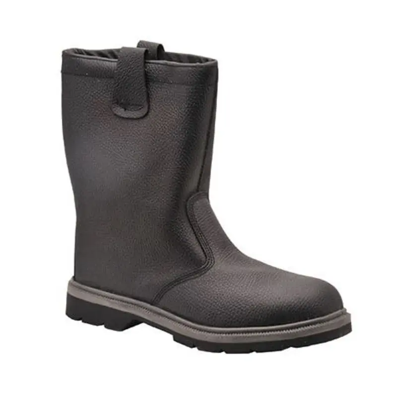 Portwest Size 6 - Steelite Rigger Safety Boots S1P/SRC - Black