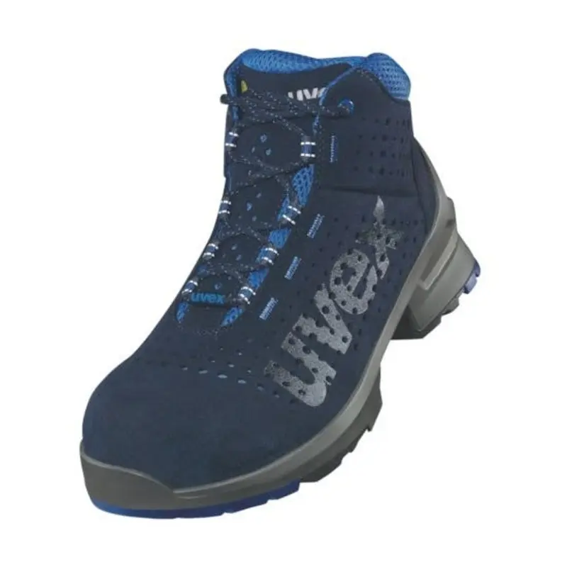 UVEX Size 6 1 Perforated Lace-Up Safety Boots - Blue/Black