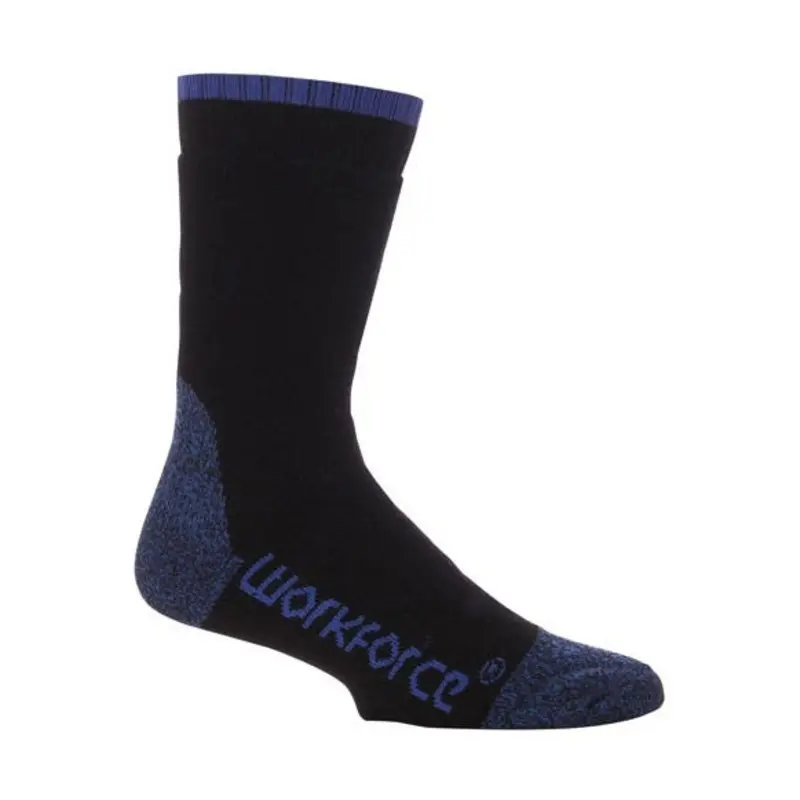 Workforce Size 6 - 11 Steel Toecap Boot Socks - Black/Navy - Pair