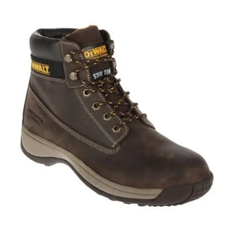 DeWalt Size 12 - Apprentice Safety Boots - Brown Nubuck