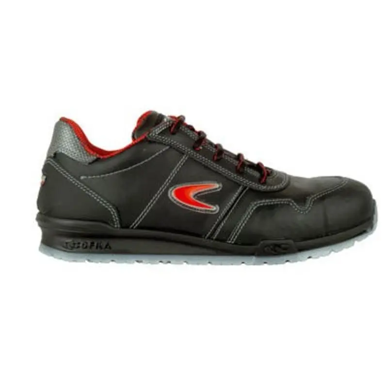 Cofra Size 11 - Zatopek Safety Shoes S3 SRC - Black/Red