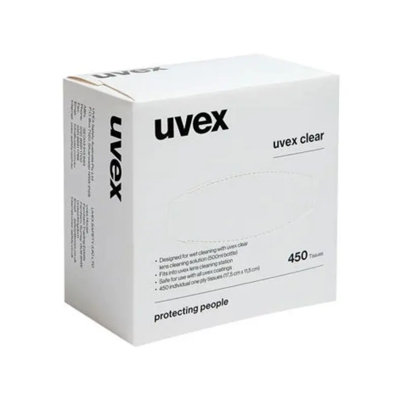 UVEX Lens Cleaning Station Replacement Tissue - 450 per Pack