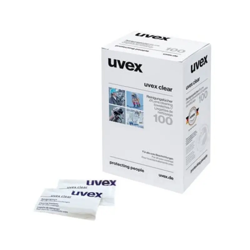 UVEX Lens Cleaning Towelette - 100 per Pack