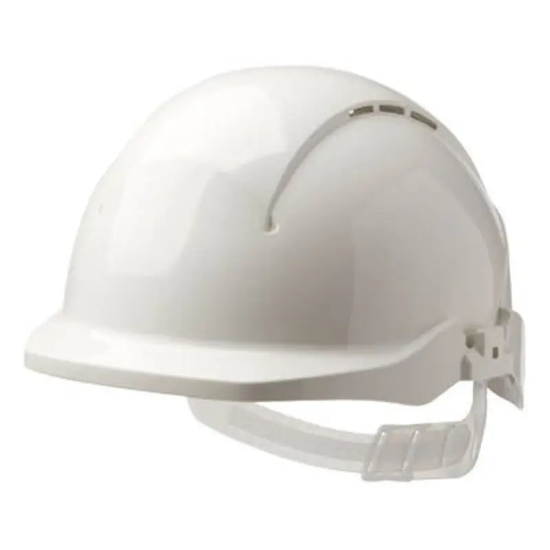 Centurion Concept CORE White ABS Reduced Peak Slip Ratchet Non-Vented Safety Helmet