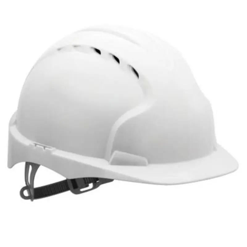 JSP EVOLite 3 Mid Peak OneTouch Slip Ratchet Vented Safety Helmet - White