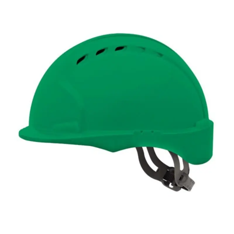JSP Micro Peak OneTouch Slip Ratchet Vented Safety Helmet - Green